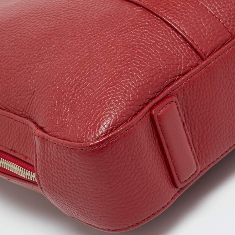 Pre Owned حقيبة مستن دات مون بلان مايسرستاك نحيفة جلد أحمر