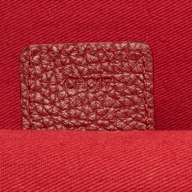 Pre Owned حقيبة مستندات مون بلان مايسرستاك نحيفة جلد أحمر