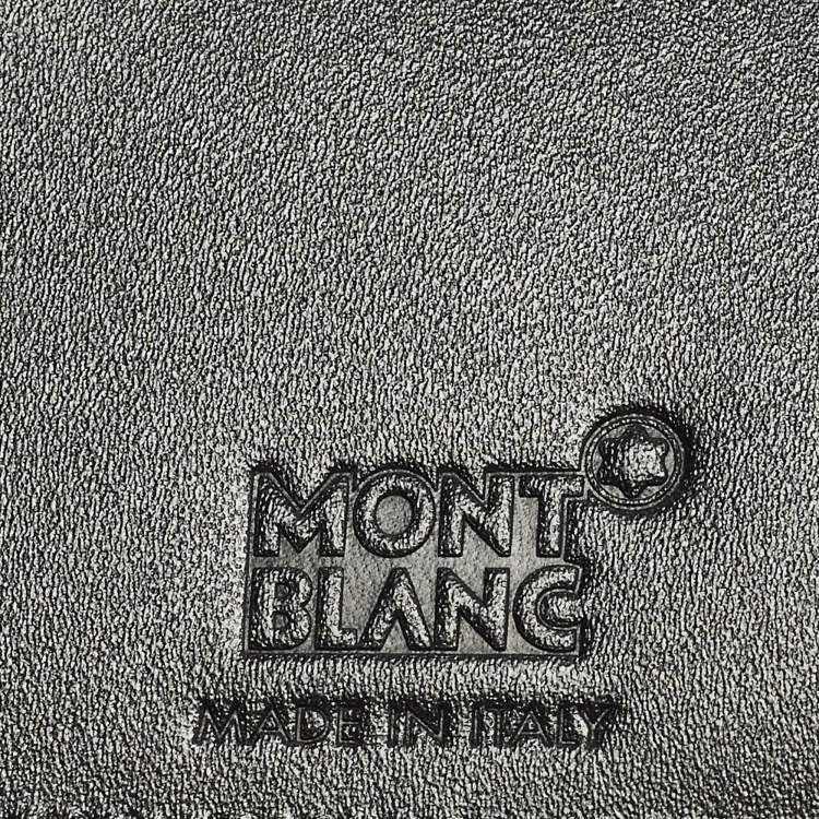 Pre Owned Montblanc Meisterstuck 6CC with 2 View Pockets Black Leather Bifold Wallet