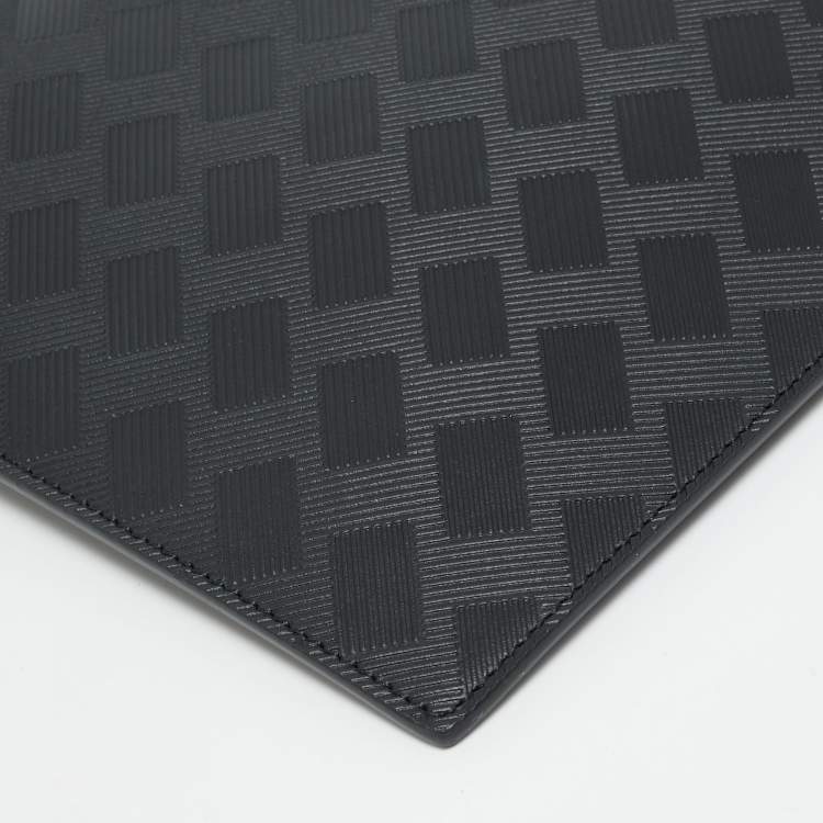 Pre Owned Montblanc Extreme 3.0 Black Coated Canvas Wristlet Pouch