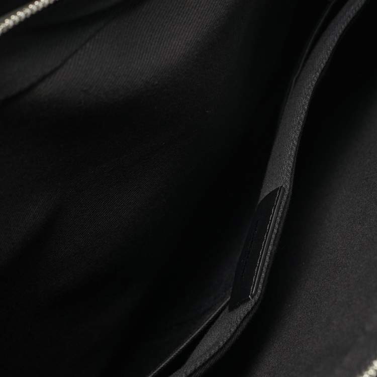 Pre Owned Montblanc Sartorial Double Zip Black Leather Briefcase