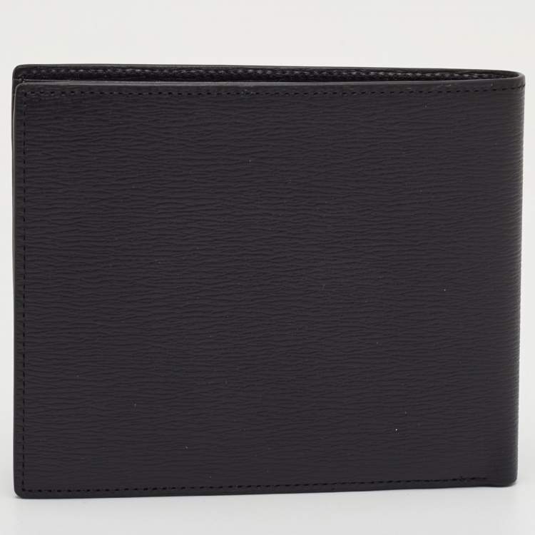 Pre Owned Montblanc 8cc Black Leather Meisterstück Bifold Wallet