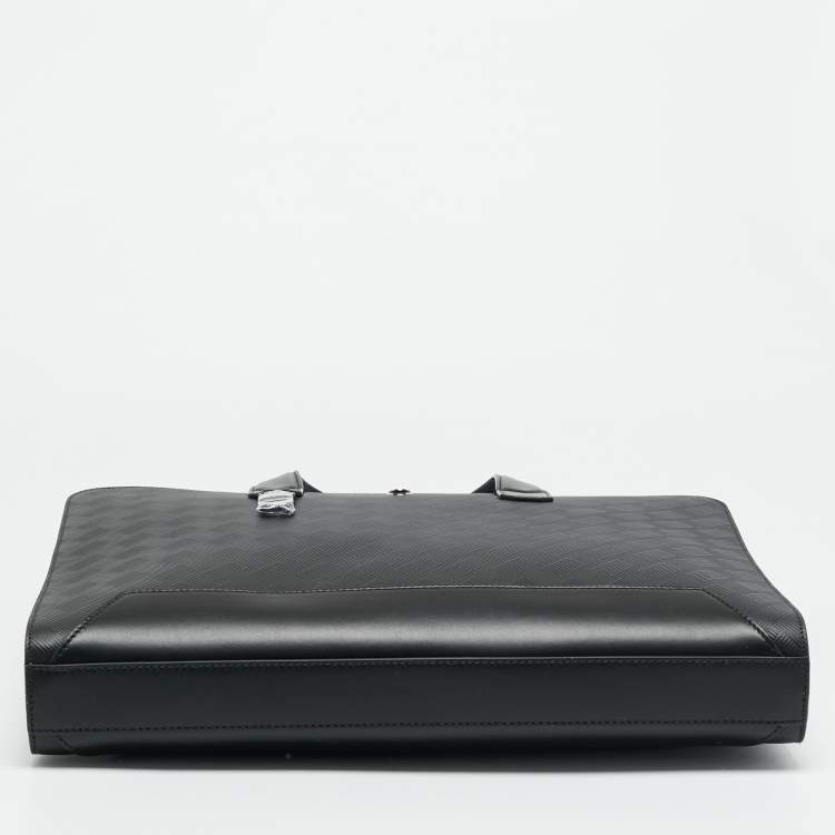 Pre Owned Montblanc Extreme 3.0 Thin Black Leather Briefcase
