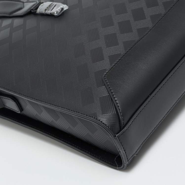 Pre Owned Montblanc Extreme 3.0 Thin Black Leather Briefcase