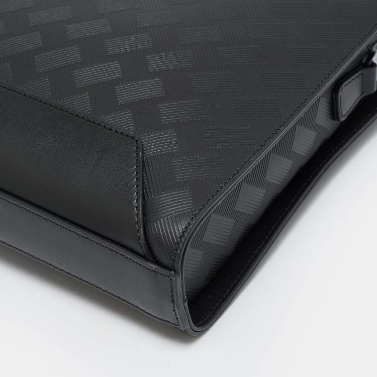 Pre Owned Montblanc Extreme 3.0 Thin Black Leather Briefcase