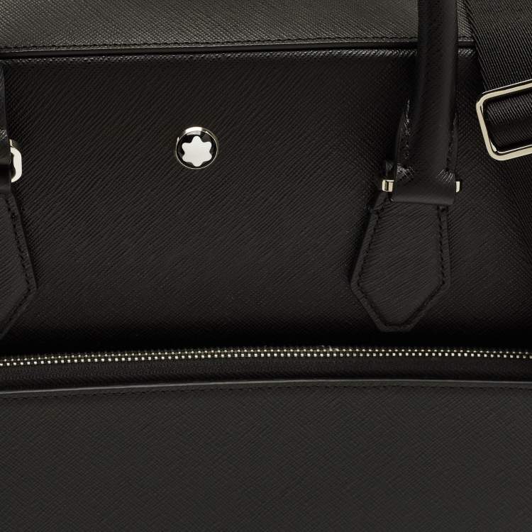 Pre Owned Montblanc Sartorial Medium Black Leather Document Case