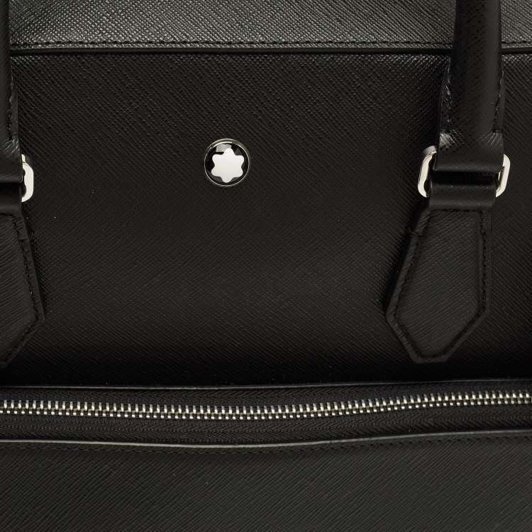 Pre Owned Montblanc Sartorial Medium Black Leather Document Case