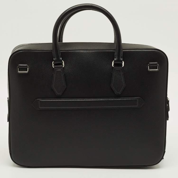 Pre Owned Montblanc Sartorial Medium Black Leather Document Case