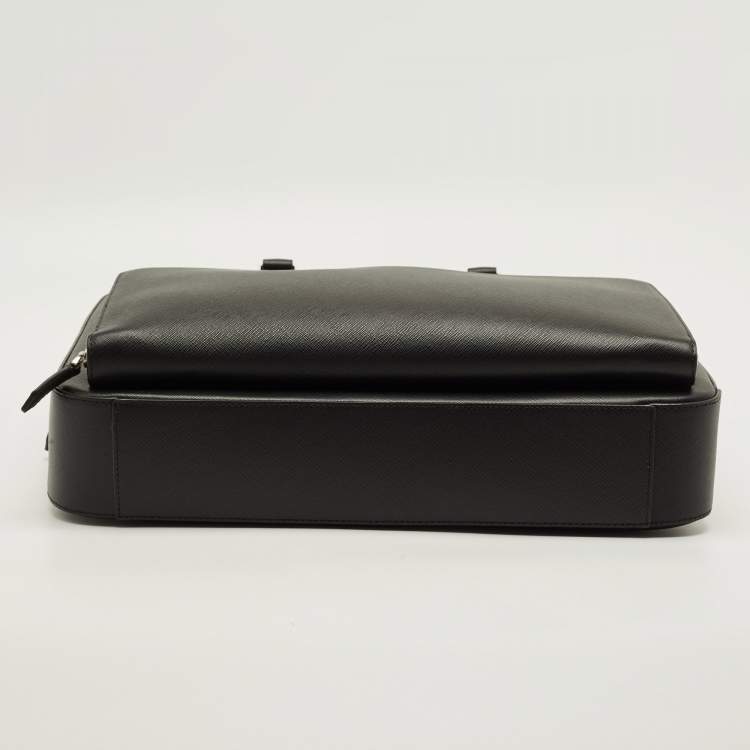 Pre Owned Montblanc Sartorial Medium Black Leather Document Case