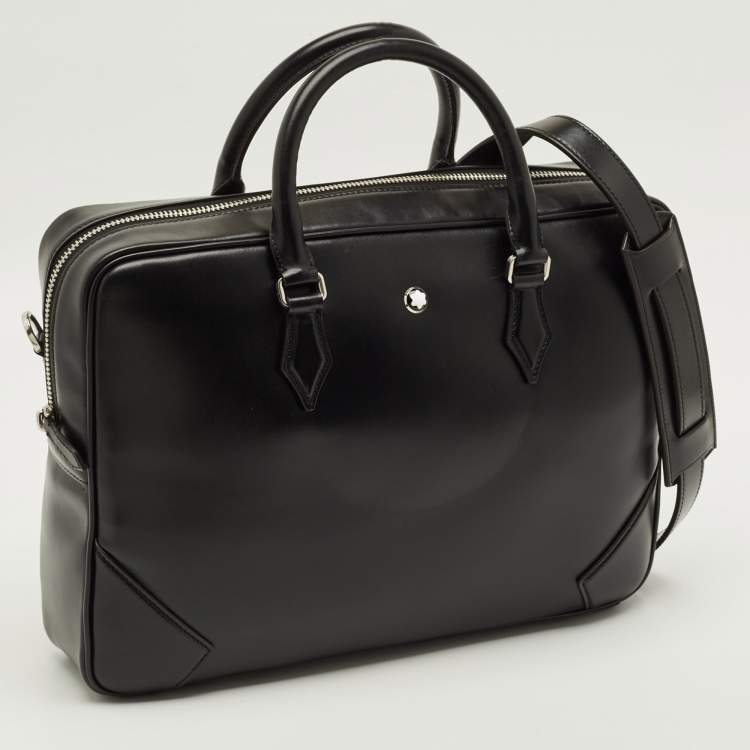 Pre Owned Montblanc Meisterstuck Black Leather Document Case