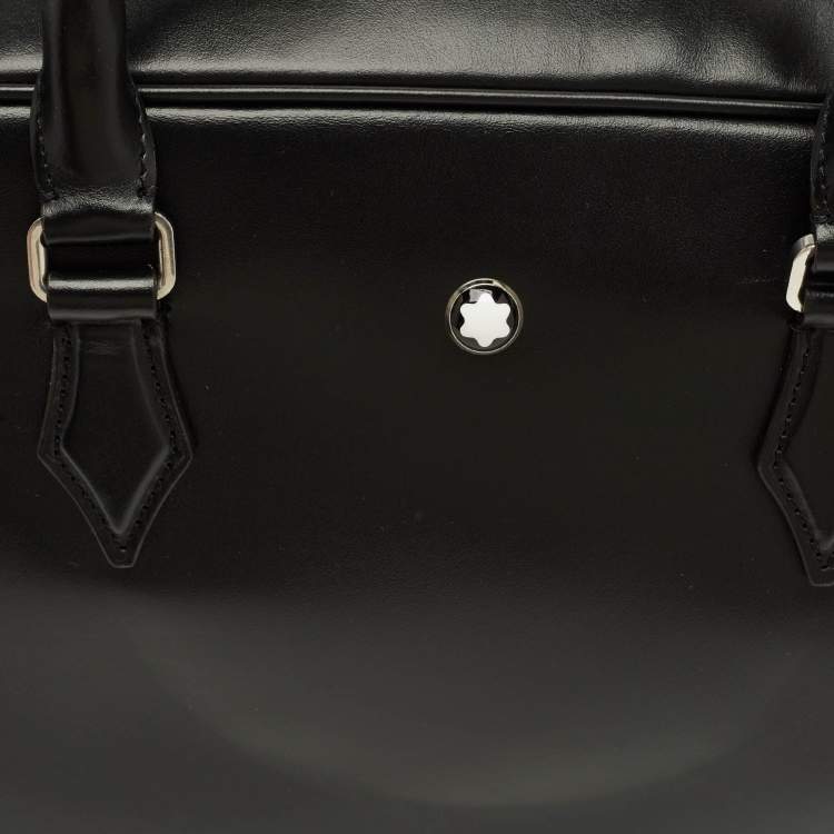 Pre Owned Montblanc Meisterstuck Black Leather Document Case