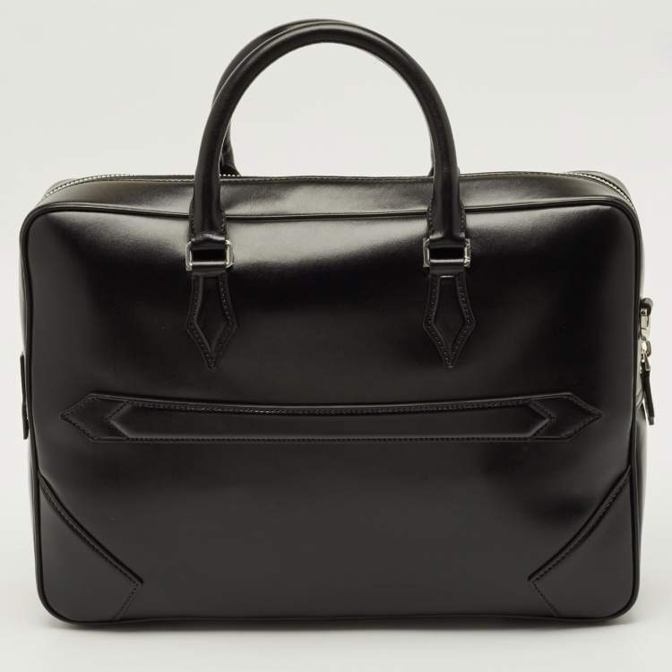 Pre Owned Montblanc Sartorial Medium Black Leather Document Case