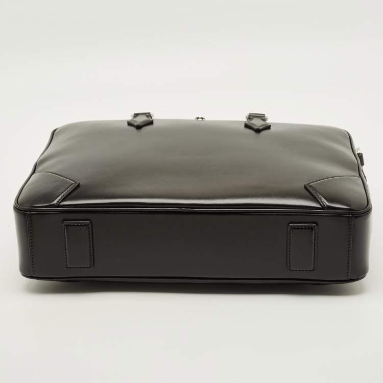 Pre Owned Montblanc Sartorial Medium Black Leather Document Case