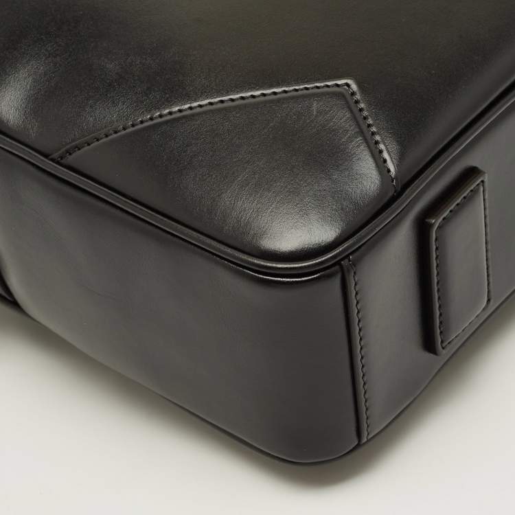 Pre Owned Montblanc Sartorial Medium Black Leather Document Case