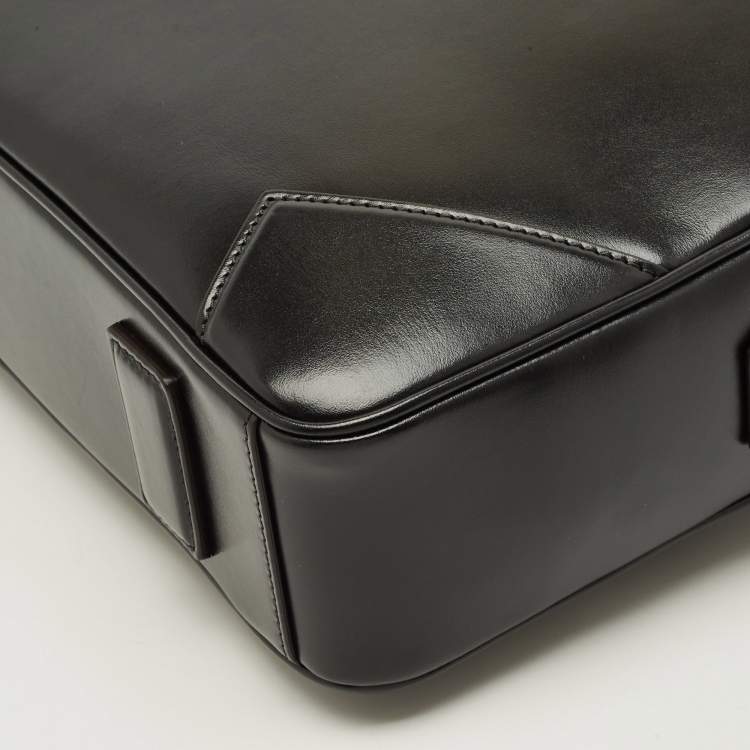 Pre Owned Montblanc Sartorial Medium Black Leather Document Case