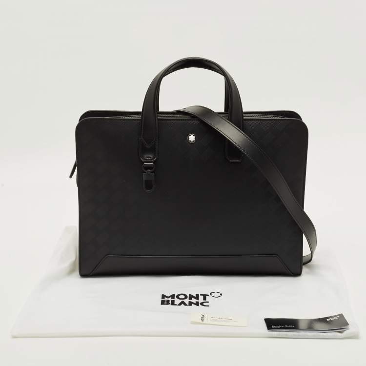 Pre Owned Montblanc Extreme 3.0 Black Textured Leather Document Case
