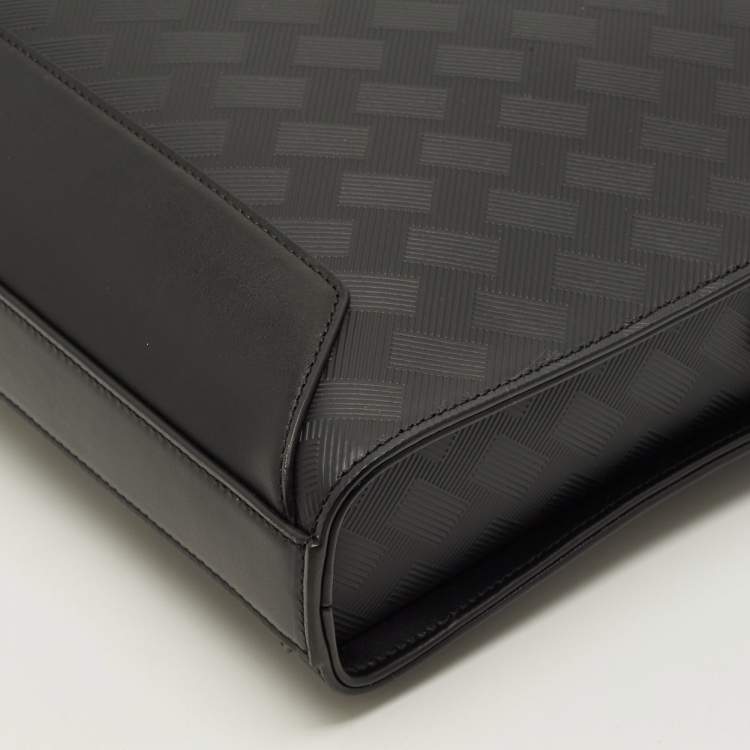 Pre Owned Montblanc Extreme 3.0 Black Textured Leather Document Case
