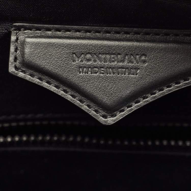 Pre Owned Montblanc Extreme 3.0 Black Textured Leather Document Case