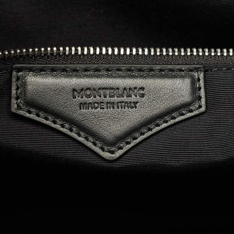 Pre Owned Montblanc Sartorial Large Black Leather Document Case