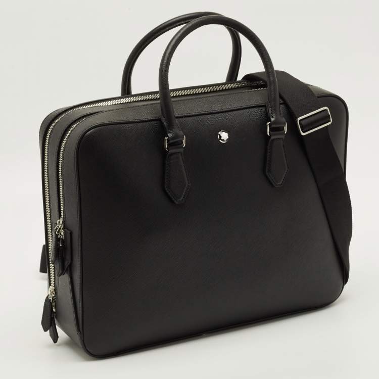 Pre Owned Montblanc Sartorial Large Black Leather Document Case