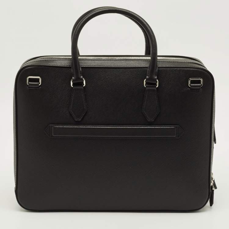 Pre Owned Montblanc Sartorial Large Black Leather Document Case