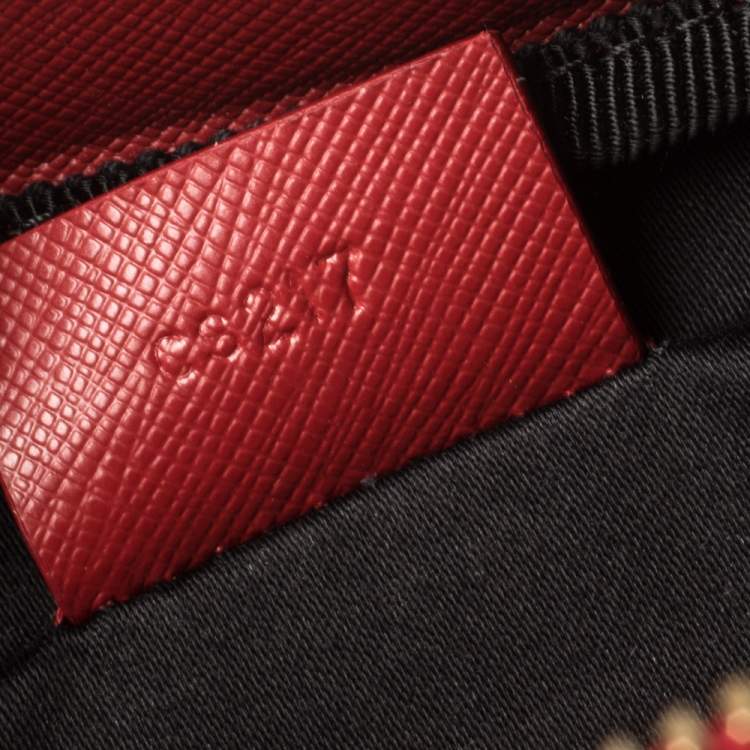 Pre Owned Montblanc Red Leather Sartorial Briefcase