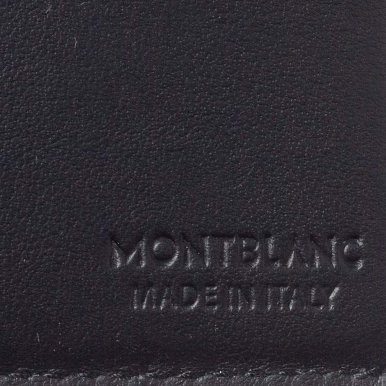 Pre Owned Montblanc Black Leather Urban Spirit 6cc Wallet 