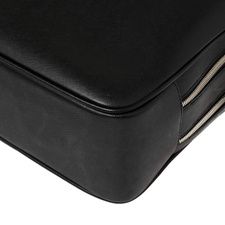 Pre Owned Montblanc Black Leather Large Sartorial Document Briefcase