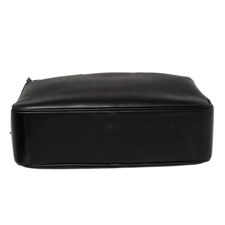 Pre Owned Montblanc Black Leather Large Sartorial Document Briefcase