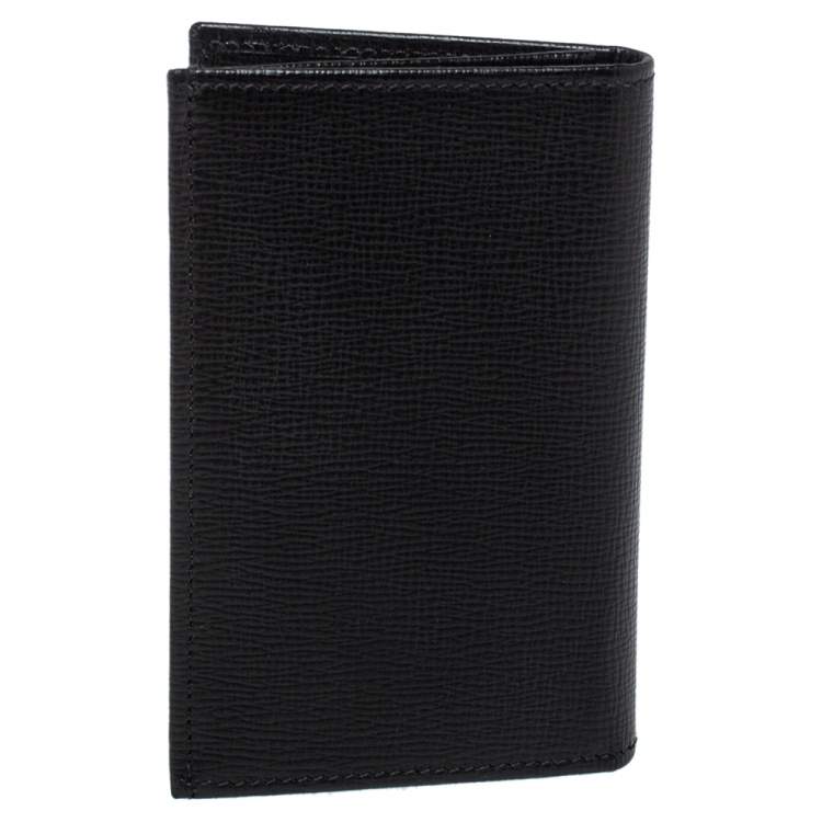 Pre Owned Montblanc Black Leather Meisterstuck Business Card Holder