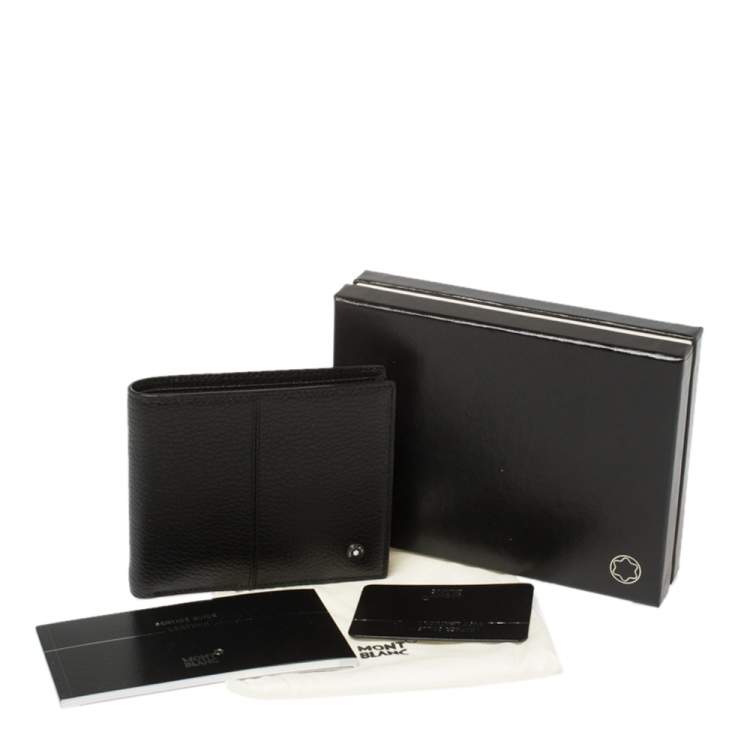 Pre Owned MontBlanc Black Leather Bifold Wallet