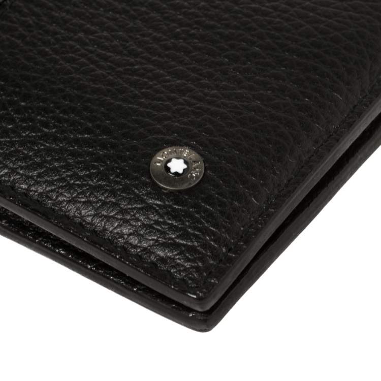 Pre Owned MontBlanc Black Leather Bifold Wallet