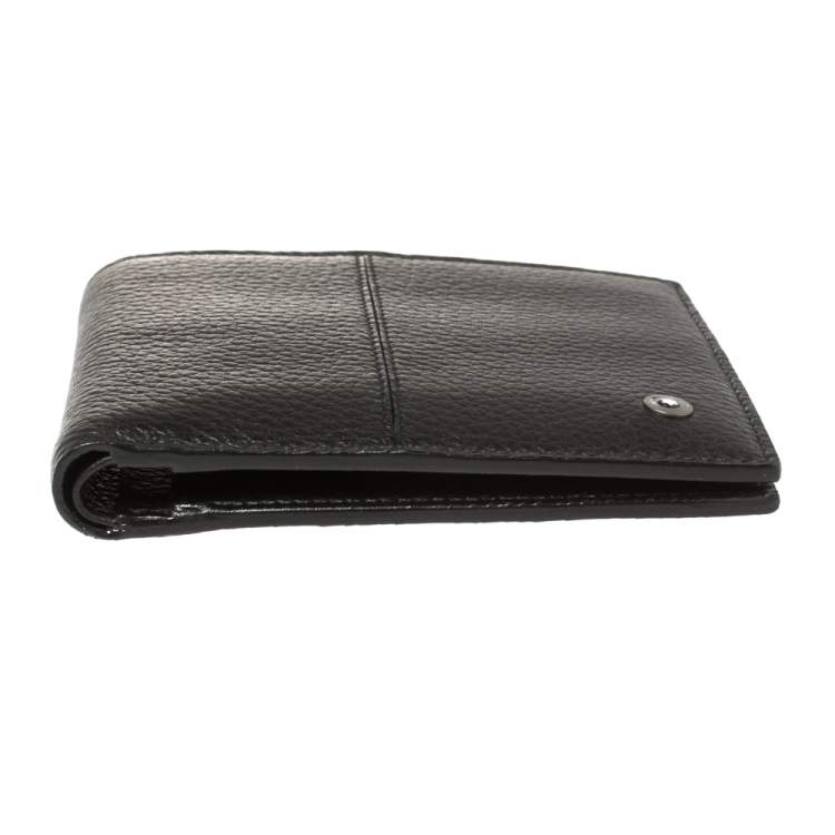 Pre Owned MontBlanc Black Leather Bifold Wallet