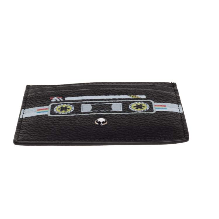 Pre Owned Montblanc Leather Meisterstück Mix Tapes Card Holder