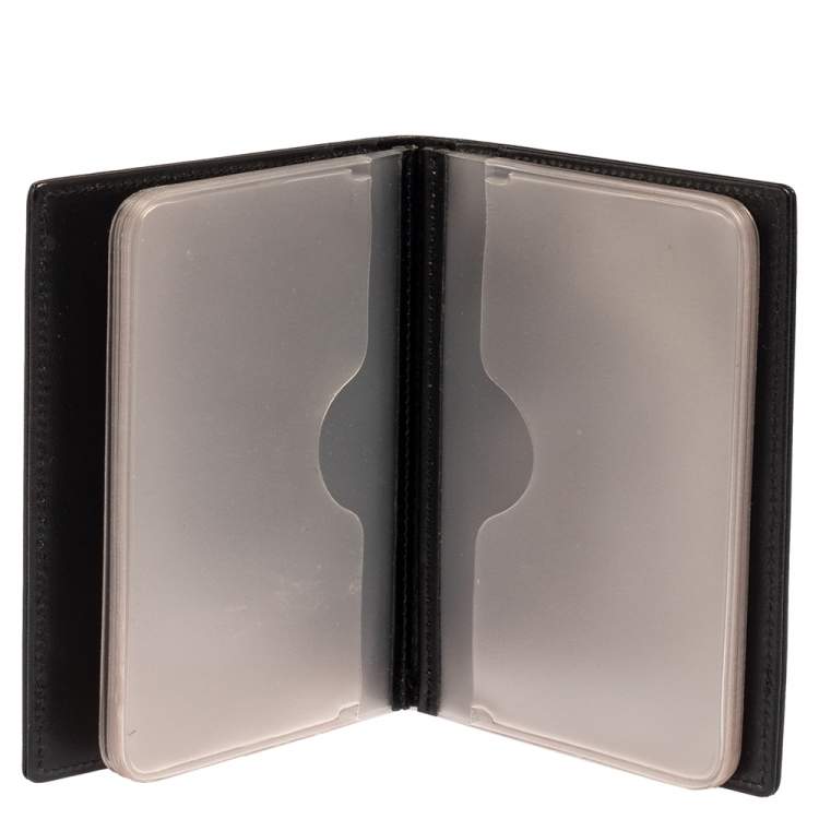 Pre Owned Montblanc Black Leather Meisterstuck Multi Credit Card Case 