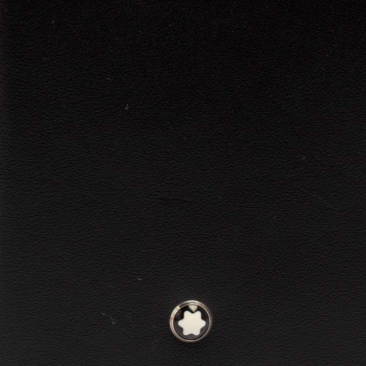 Pre Owned Montblanc Black Leather Meisterstuck Multi Credit Card Case 