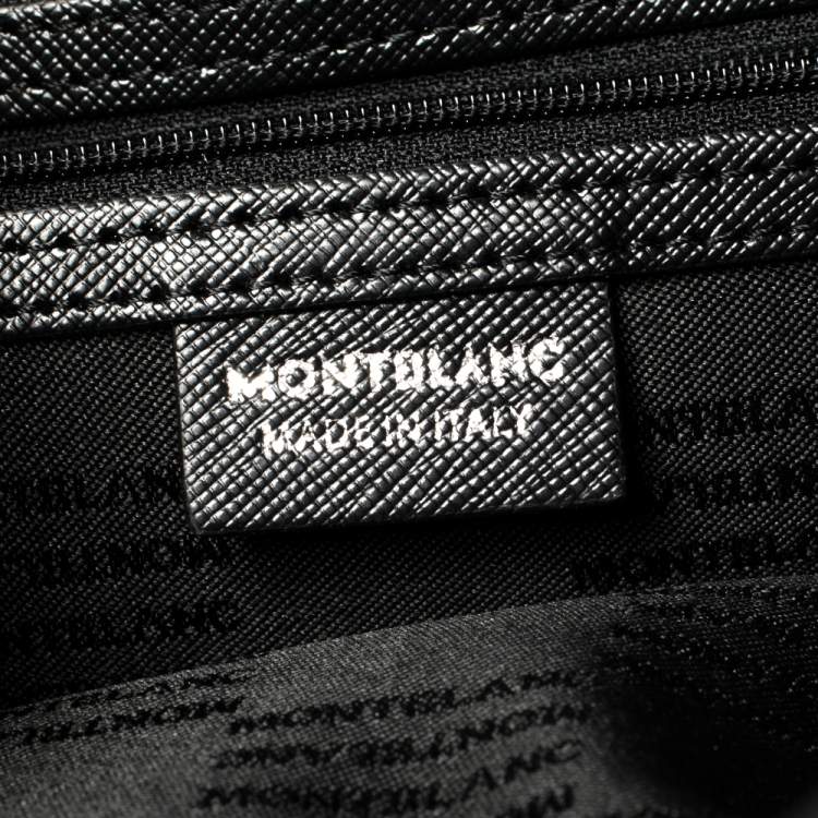 Pre Owned Montblanc Black Nylon and Leather Small Sartorial Jet Backpack