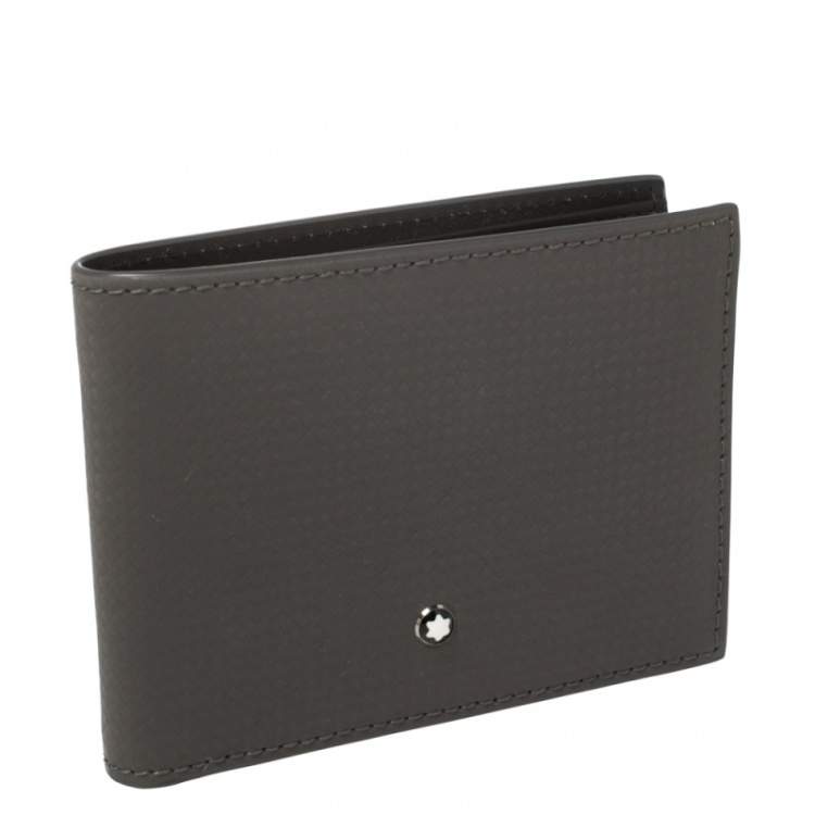 مملوكة مسبقًا Montblanc Grey Leather Extreme 6CC Bifold Wallet 