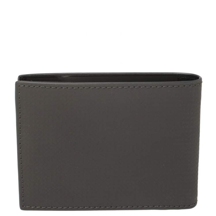 مملوكة مسبقًا Montblanc Grey Leather Extreme 6CC Bifold Wallet 