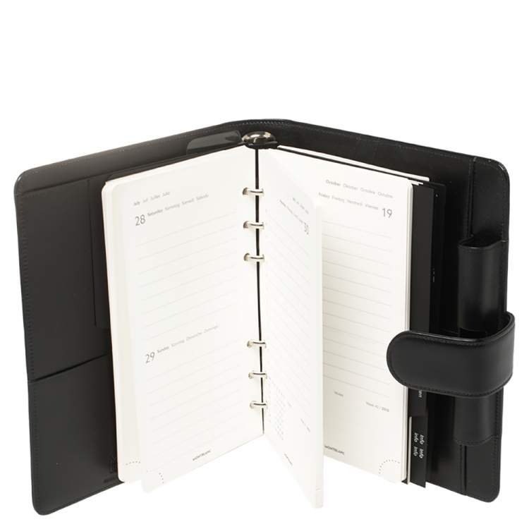 Pre Owned Montblanc Black Leather Large Meisterstück Organizer