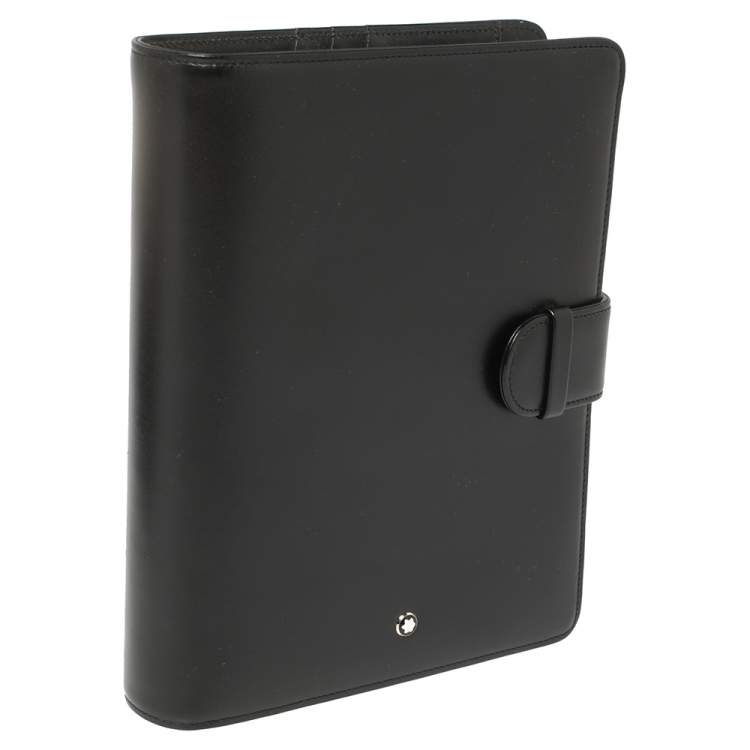 Pre Owned Montblanc Black Leather Large Meisterstück Organizer