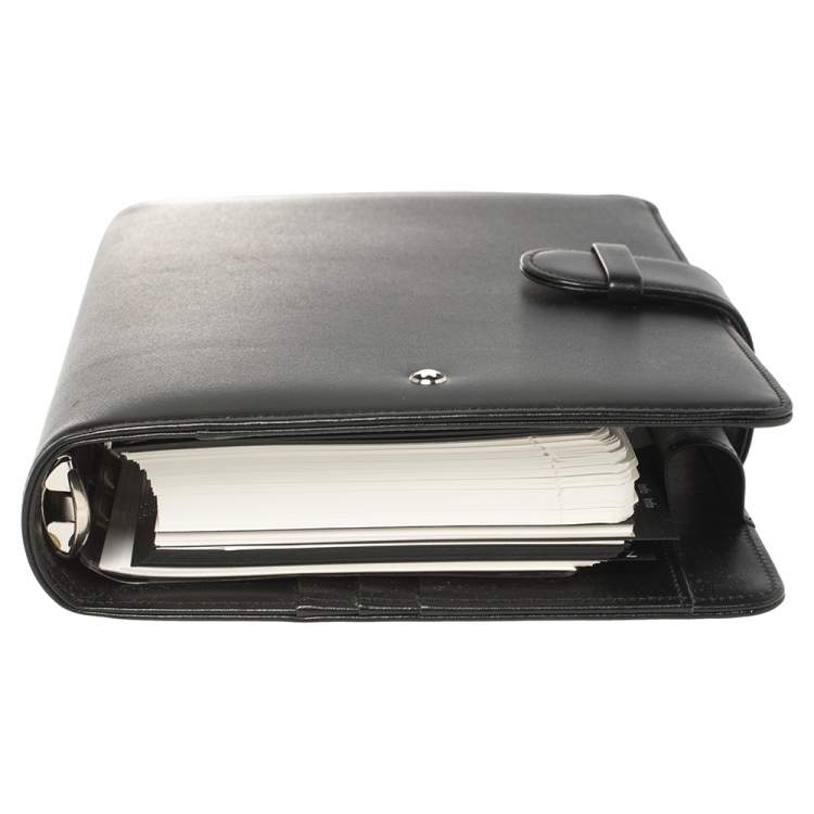 Pre Owned Montblanc Black Leather Large Meisterstück Organizer