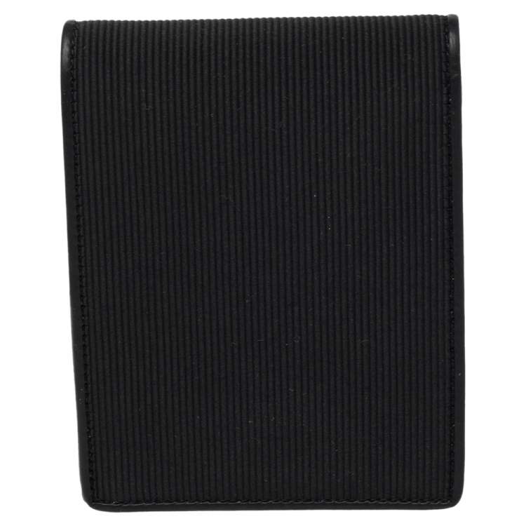 Pre Owned Montblanc Black Nylon and Leather Nightflight Bifold Wallet 