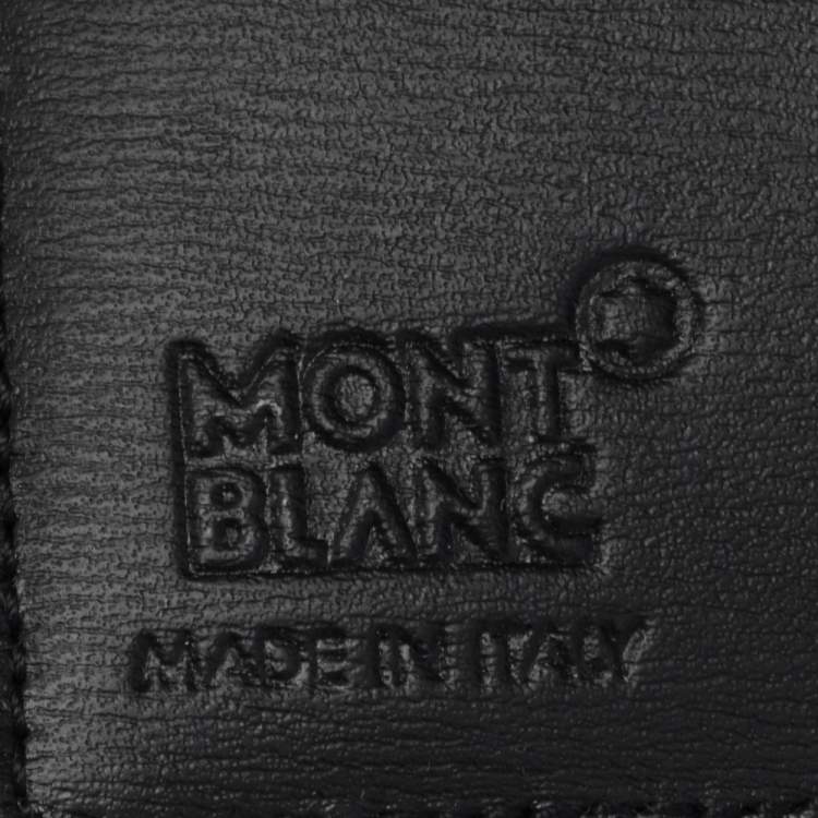 Pre Owned Montblanc Black Nylon and Leather Nightflight Bifold Wallet 