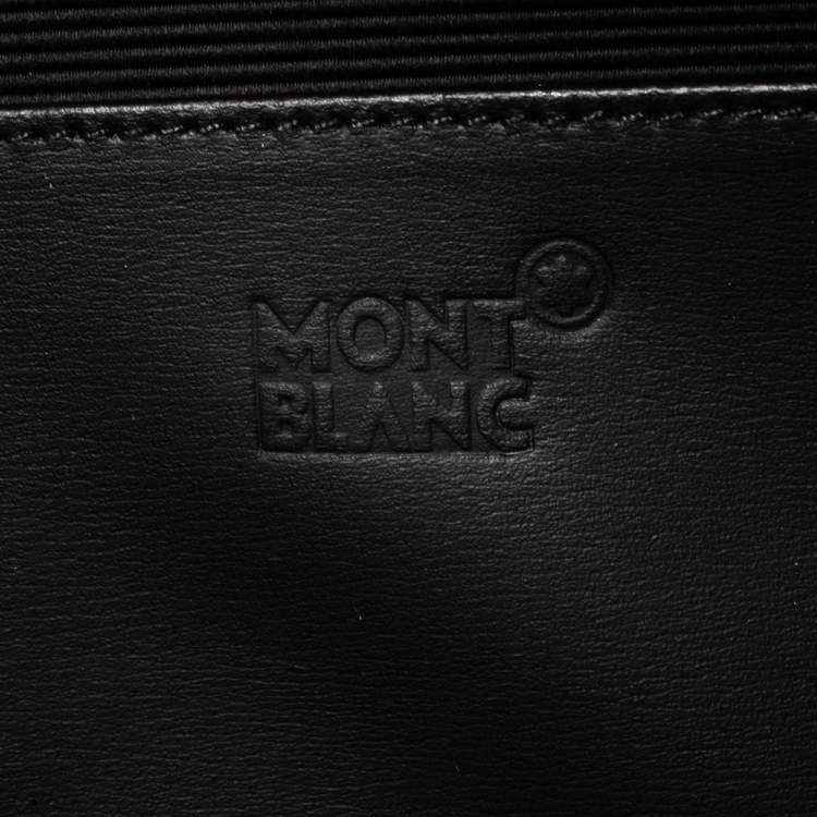 Pre Owned Montblanc Black Nylon and Leather Nightflight Holdall Briefcase
