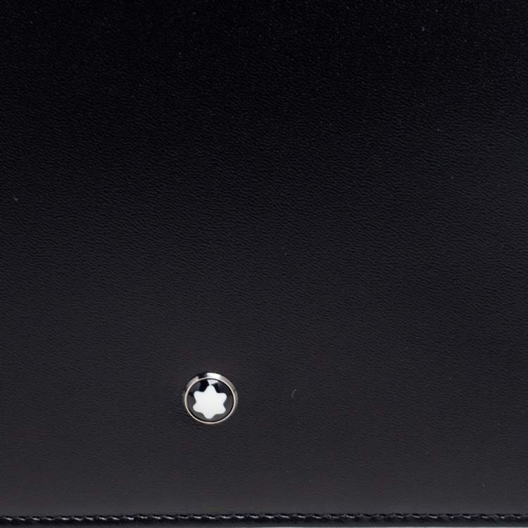 Pre Owned Montblanc Black Leather Meisterstuck 14CC Vertical Wallet