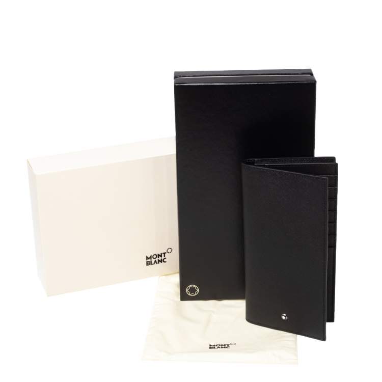 Pre Owned Montblanc Black Leather Sartorial 14CC Vertical Wallet 