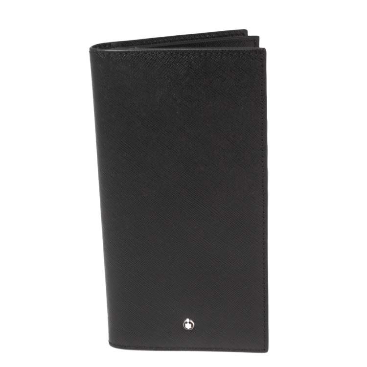 Montblanc Black Leather Sartorial 14CC Vertical Wallet Montblanc | The ...
