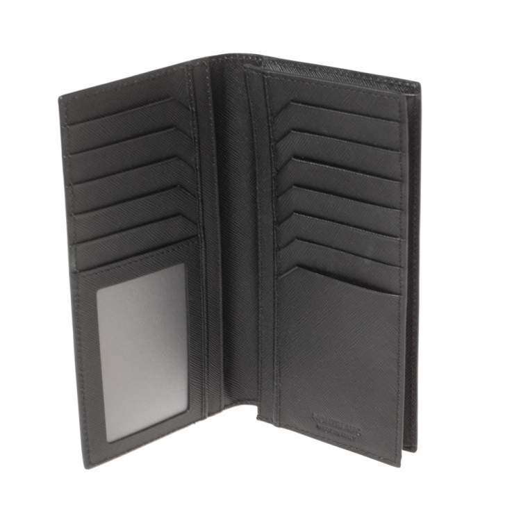 Pre Owned Montblanc Black Leather Sartorial 14CC Vertical Wallet 
