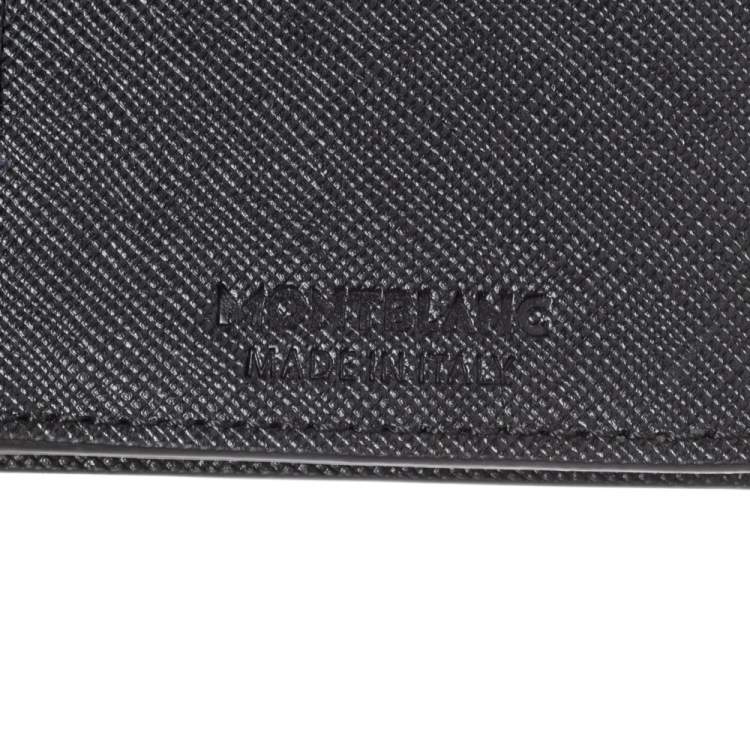 Pre Owned Montblanc Black Leather Sartorial 14CC Vertical Wallet 